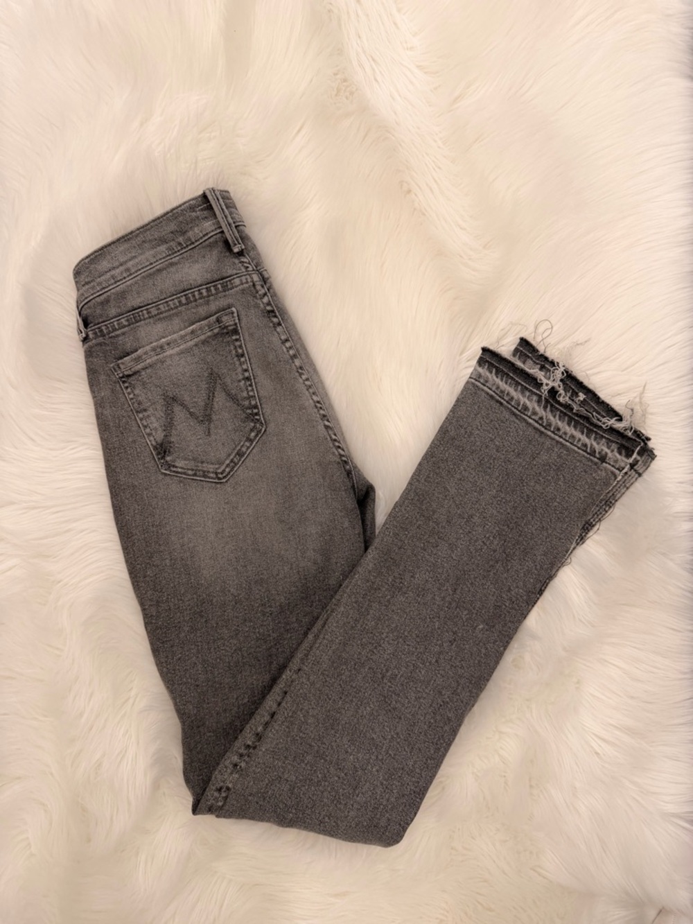 Mother gray jeans